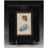 Image 1 : FINE WATERCOLOR MINIATURE OF A YOUNG GIRL