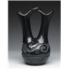 Image 1 : OUTSTANDING BLACK ON BLACK CARVED WEDDING VASE