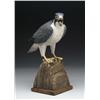 Image 1 : CARVED AND PAINTED PEREGRINE FALCON BY FRANK FINN