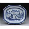 Image 1 : BLUE AND WHITE CANTON CUT CORNER PLATTER