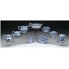 Image 1 : LOT OF NINE PIECES OF BLUE AND WHITE CANTON