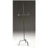 Image 1 : IRON AND BRASS DOUBLE ADJUSTABLE FLOOR CANDLE HOL