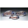 Image 1 : GRADUATED SET OF THREE JAPANESE IMARI FISH PLATTE