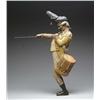 Image 1 : CARVED WOOD AND PAINTED FIGURE OF A DRUMMER