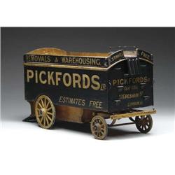 FOLK ART PAINTED MOVING WAGON