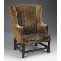 18TH CENTURY MAHOGANY WING CHAIR