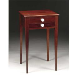 TWO DRAWER HEPPLEWHITE MAHOGANY STAND