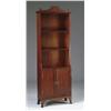 Image 1 : HEPPLEWHITE STYLE MAHOGANY INLAID OPEN FRONT BOOK