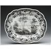 Image 1 : BLACK AND WHITE TRANSFER STAFFORDSHIRE PLATTER