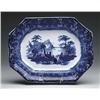 Image 1 : STAFFORDSHIRE BLUE AND WHITE SCENIC PLATTER