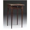 Image 1 : FINE ONE DRAWER TAPERED LEG GRAIN PAINTED STAND