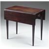 Image 1 : MAHOGANY ONE DRAWER DROP LEAF PEMBROKE TABLE