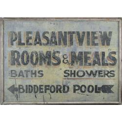 EARLY FOLK ART MOTEL SIGN