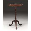 Image 1 : PIE CRUST TOP MAHOGANY QUEEN ANNE CANDLESTAND