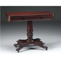 FINE MAHOGANY PHILADELPHIA CARD TABLE