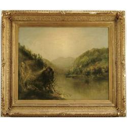 WILLIAM WILLIAMS (British, 1808-1895) LAKE AMONGS