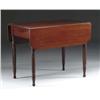 Image 1 : ONE DRAWER MAHOGANY SPIRAL LEG PEMBROKE TABLE