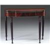 Image 1 : SHERATON SHAPED TOP MAHOGANY CARD TABLE