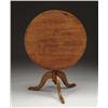 Image 1 : COUNTRY QUEEN ANNE CURLY MAPLE TILT TOP TEA TABLE
