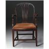 Image 1 : HEPPLEWHITE STYLE MAHOGANY ARMCHAIR