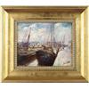Image 1 : D.C. ? GRILLO (20th Century) BUSY HARBOR