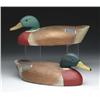 Image 1 : PAIR OF CARVED AND PAINTED MALLARD DECOYS