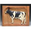 Image 1 : RELIEF CARVING OF BLACK AND WHITE COW