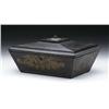 Image 1 : ROSEWOOD GRAIN PAINTED SARCOPHAGUS FORMED BOX