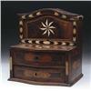 Image 1 : INLAID AND BURL WOOD 18TH CENTURY DRESSER BOX