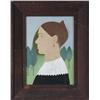 Image 1 : PASTEL SIDE PORTRAIT OF A YOUNG WOMAN IN THE STYL
