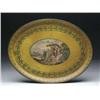 Image 1 : WONDERFUL OVAL SCENIC TOLEWARE TRAY