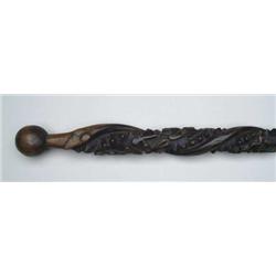 INTERESTING CARVED WOOD FOLK ART CANE