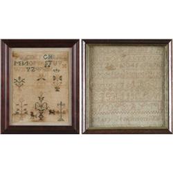 TWO NEEDLEWORK SAMPLERS