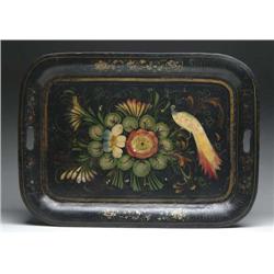 FINE DECORATED TOLEWARE TRAY