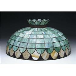 LEADED GLASS HANGING LIGHT
