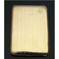 14K YELLOW GOLD CIGARETTE CASE