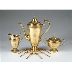 TIFFANY 18K GOLD COFFEE SERVICE