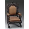 Image 1 : FANCY LION CARVED ARMCHAIR ATTRIBUTED TO HORNER