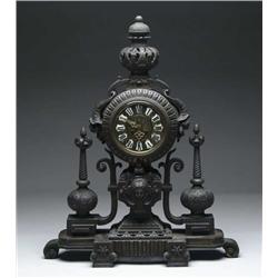 OUTSTANDING LARGE BRASS CLOCK
