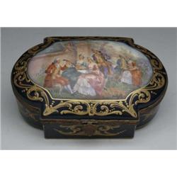 HAND PAINTED FRENCH DRESSER BOX
