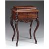 Image 1 : ROCOCO REVIVAL MAHOGANY SEWING TABLE