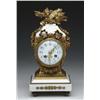 Image 1 : FANCY FRENCH MARBLE AND BRONZE SHELF CLOCK BY G. 