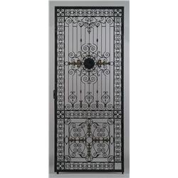 PAIR OF LARGE WROUGHT IRON GATES