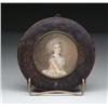 Image 1 : ROUND MINIATURE OF YOUNG LADY