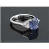 Image 1 : PLATINUM BLUE SAPPHIRE LADIES RING