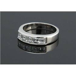 PLATINUM AND DIAMOND LADIES RING
