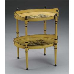 GOOD TWO TIER TOLEWARE STAND