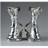 Image 1 : PAIR OF SILVER ART NOUVEAU PITCHERS