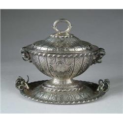 SILVER PLATED COVERED TUREEN