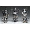 Image 1 : FINE FIVE PIECE SILVER PLATED TEA SET